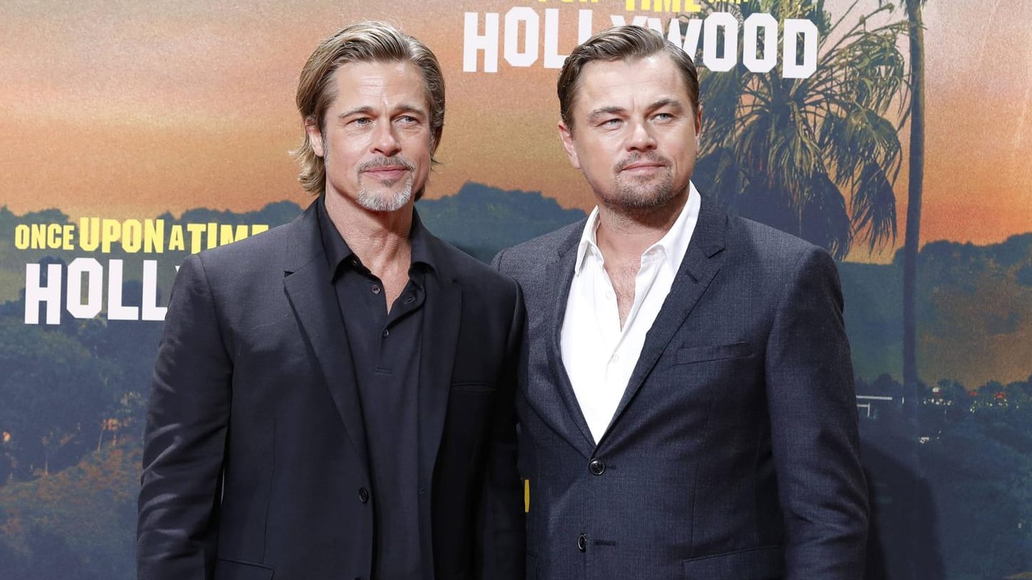 Brad Pitt und Leonardo DiCaprio: Die beiden waren für die Deutschlandpremiere vom "Once Upon a Time in ... Hollywood" in Berlin.