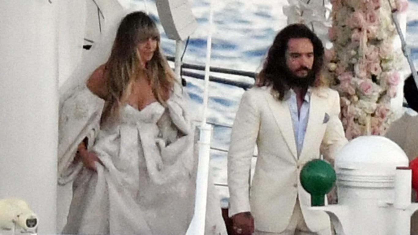 Heidi Klum und Tom Kaulitz: Die beiden heirateten am Samstag auf einer Luxusjacht im Golf von Neapel.