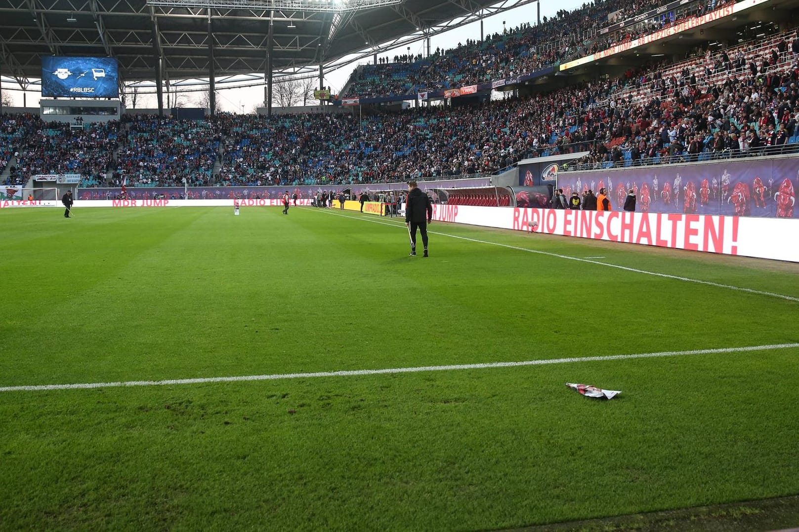 Muss ausgetauscht werden: Der Rasen in der Red Bull Arena.