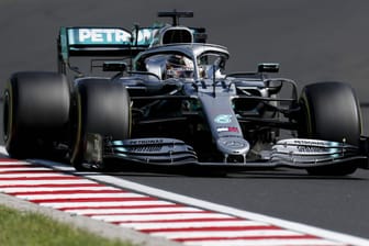 Lewis Hamilton auf der Strecke in Ungarn.