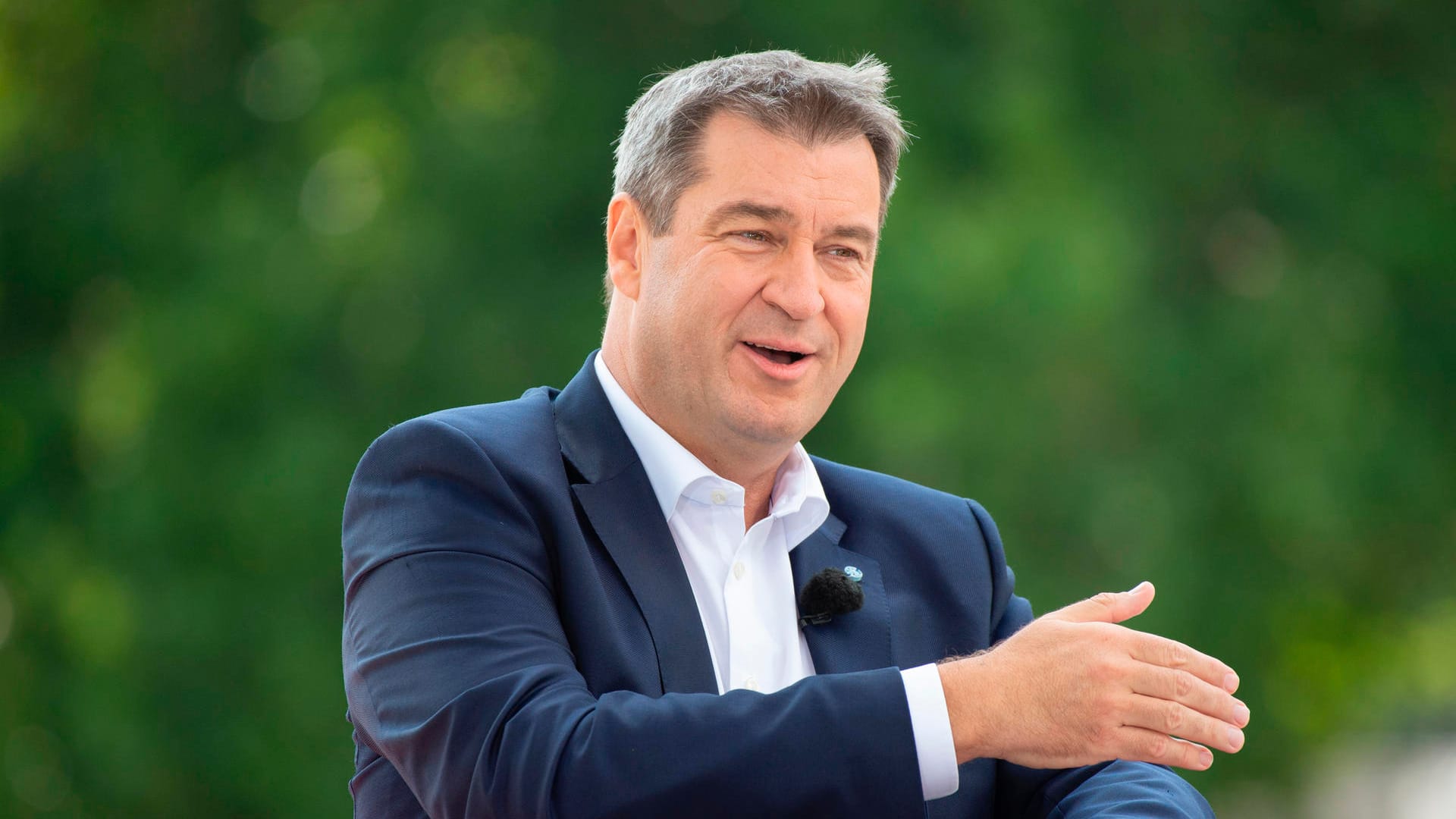 Markus Söder im Sommerinterview der ARD: "Spürt doch jeder, dass der Klimawandel da ist."