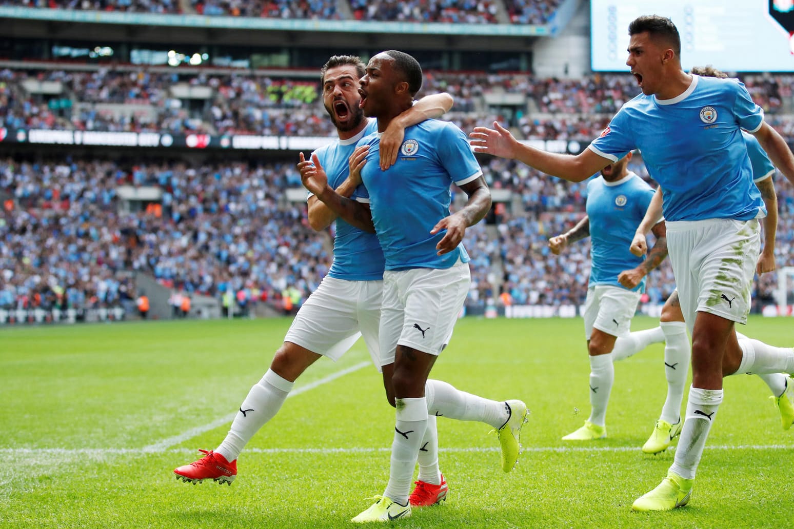 City holte sich nach der Meisterschaft und dem FA-Cup auch den Community Shield.