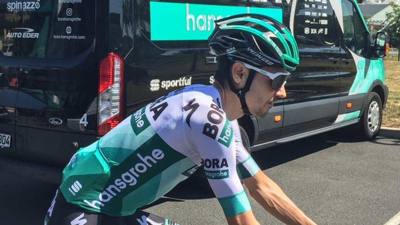 Der Tour-de-France-Vierte Emanuel Buchmann vom Team Bora-hansgrohe hat den 22.