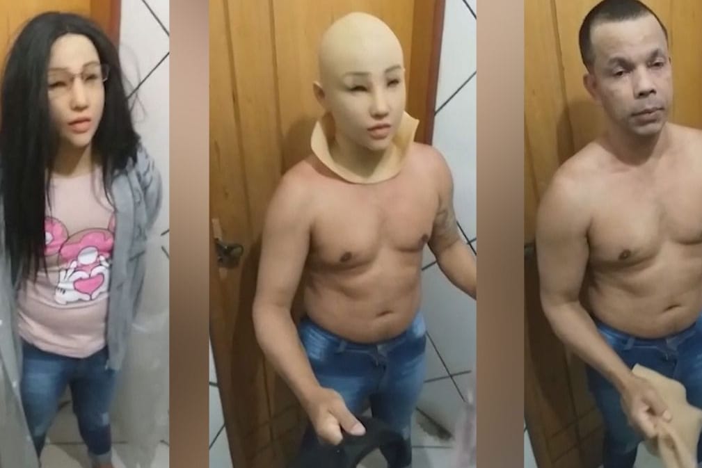 Hinter der jungen Frau verbirgt sich ein Drogenhändler: Ein Krimineller wollte in Brasilien aus dem Gefängnis fliehen – verkleidet als seine eigene Tochter.