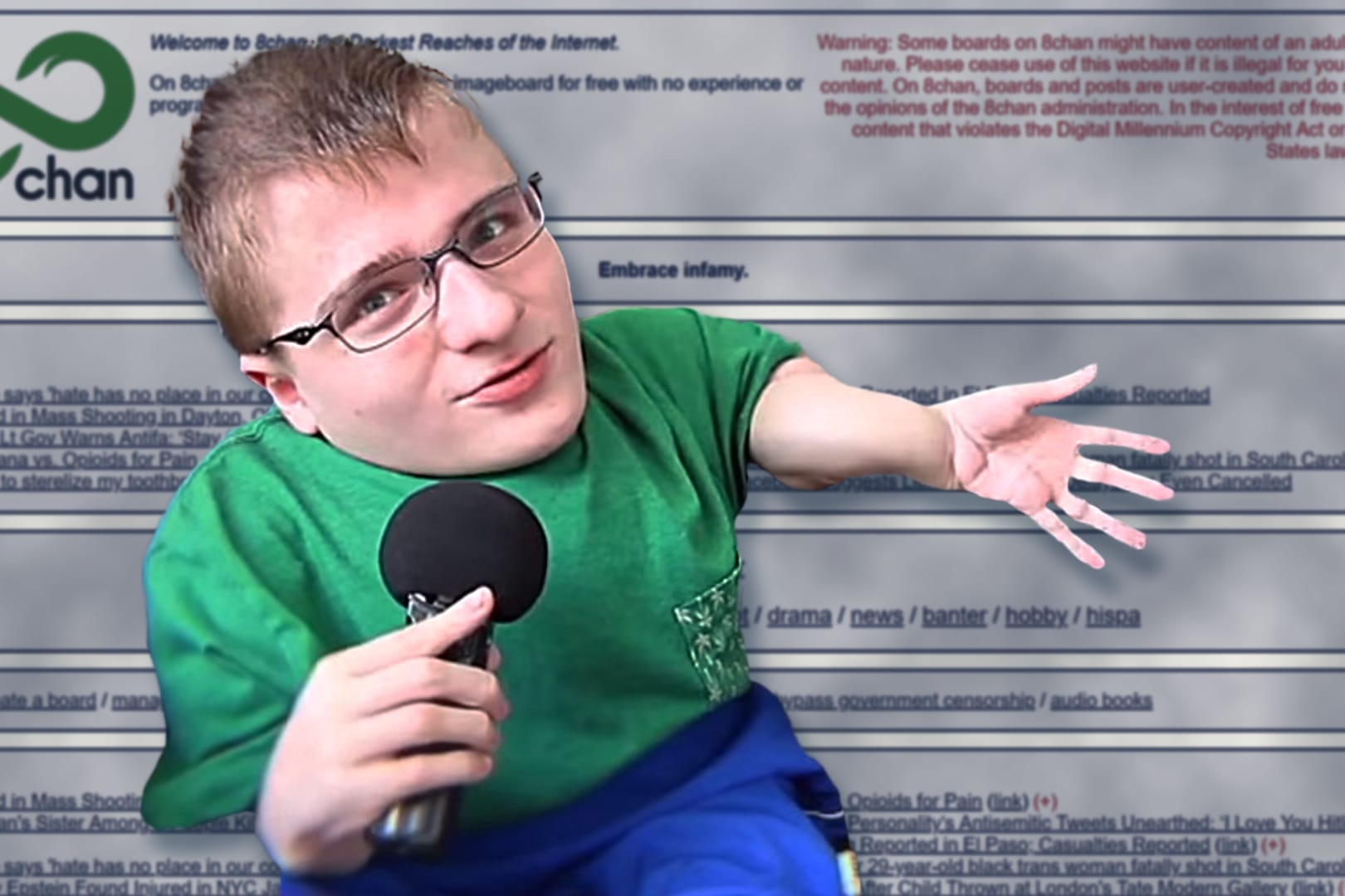 Wegen Osteoporose sitzt Fredrick Brannon im Rollstuhl. Als radikaler Kämpfer für Meinungsfreiheit hatte er 8chan gegründet – und will heute das Ende der Seite.