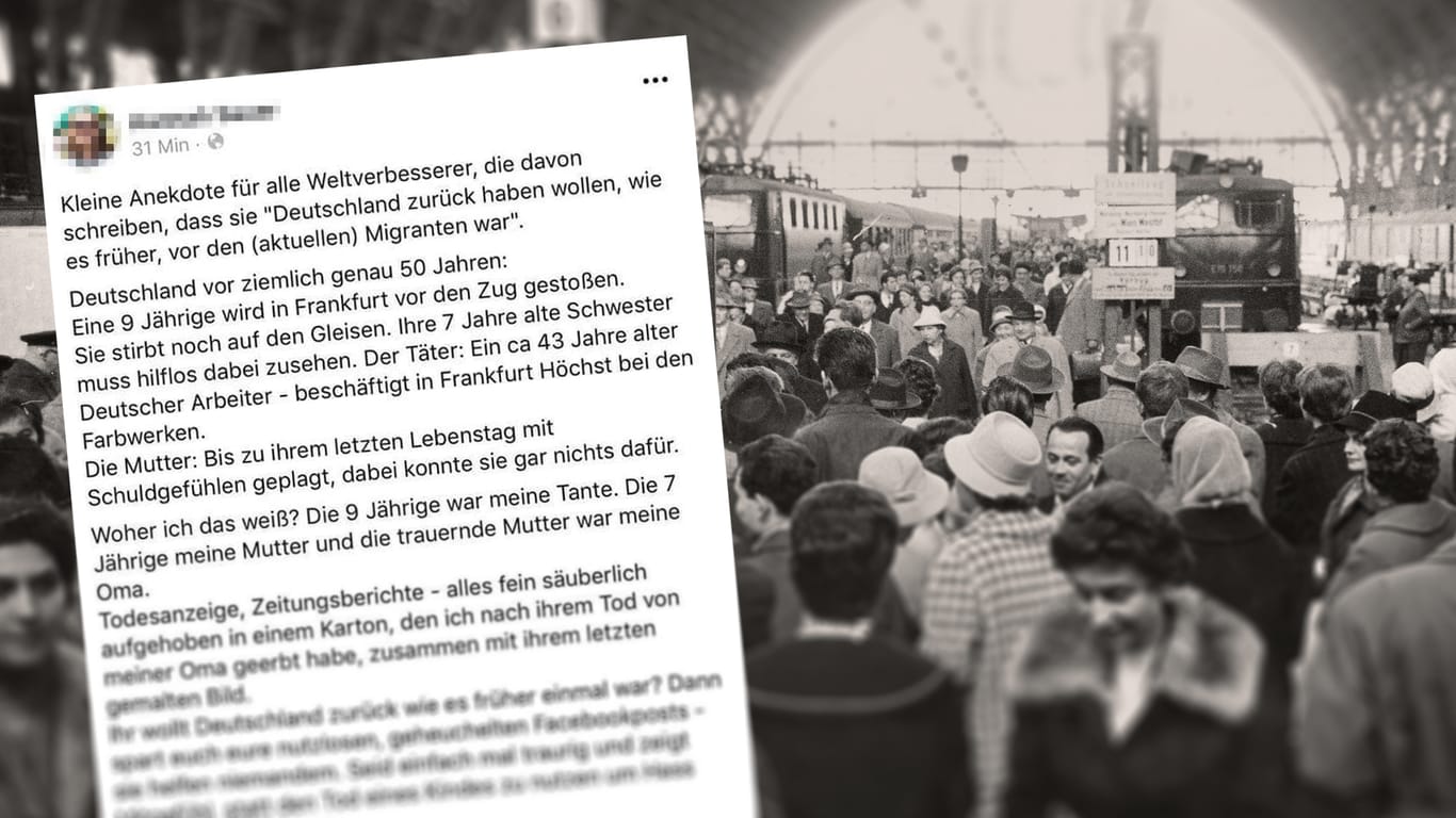Kind vor den Zug gestoßen? Es gibt keine Belege für einen auf Facebook geschilderten Vorfall in Frankfurt (Main), der sich vor ziemlich genau 50 Jahren ereignet haben soll.