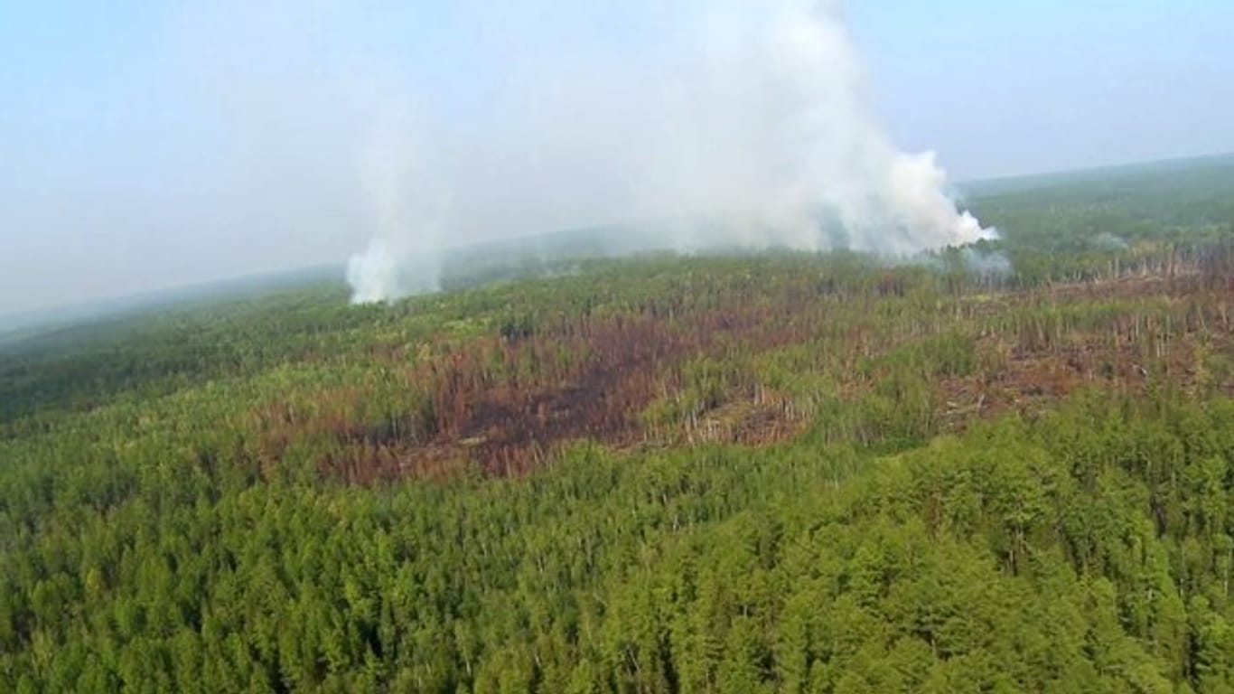 Eine Fläche von der Größe Nordrhein-Westfalens ist in Sibirien bereits abgebrannt.