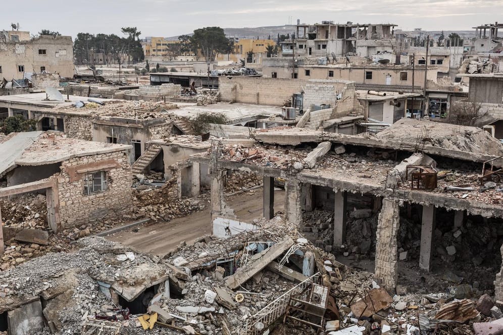Zerstörtes Kobane, nachdem der IS vertrieben worden war. (Aufnahme von 2017)