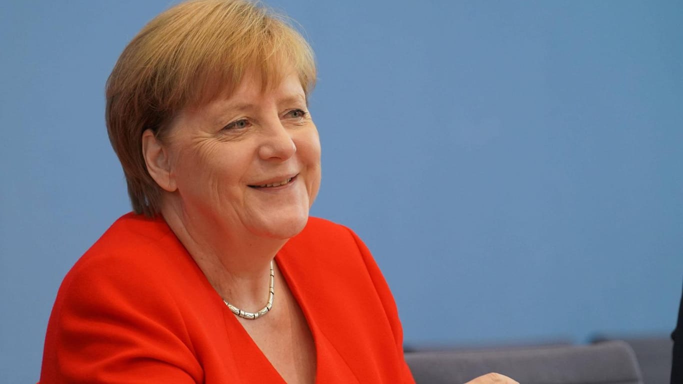 Angela Merkel: Die deutsche Bundeskanzlerin bewundern die Hollywoodstars.