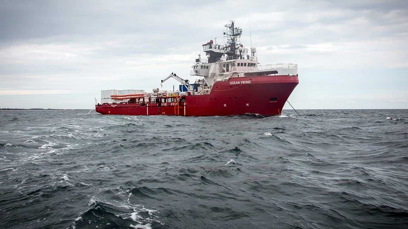 Die «Ocean Viking»: Malta lässt das Seenotrettungsschiff nicht tanken.