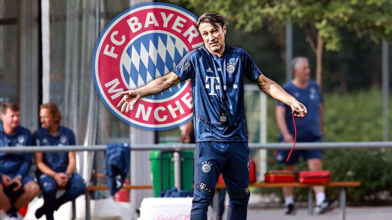 Voll bei der Sache: Bayern-Trainer Niko Kovac auf dem Fußballplatz in Rottach-Egern.