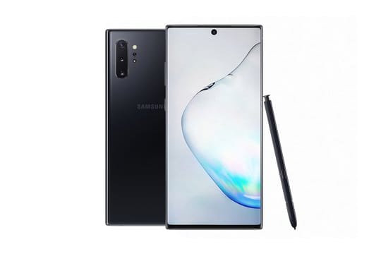 Display, so weit das Auge reicht: Das 6,8 Zoll große Samsung Galaxy Note 10 Plus gibt es auch mit 5G-Mobilfunkmodem.