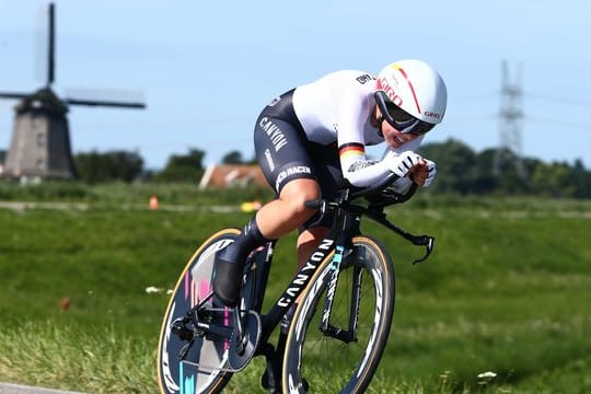 Auf dem Weg zu Silber: Lisa Klein bei der Straßenrad-EM in Alkmaar.