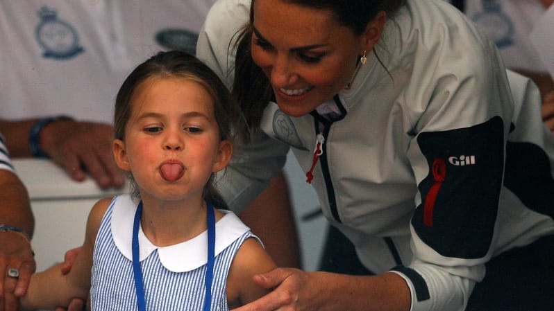 Prinzessin Charlotte: Sie streckte die Zunge heraus.