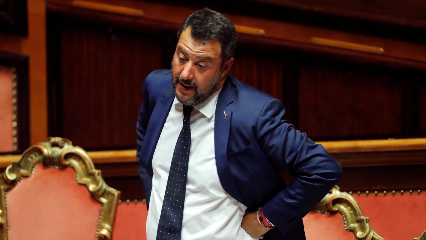 Italiens Vize-Regierungschef Matteo Salvini: Er fordert schnellstmöglich Neuwahlen.