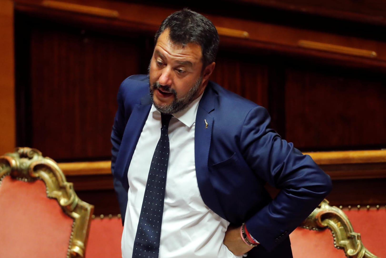 Italiens Vize-Regierungschef Matteo Salvini: Er fordert schnellstmöglich Neuwahlen.