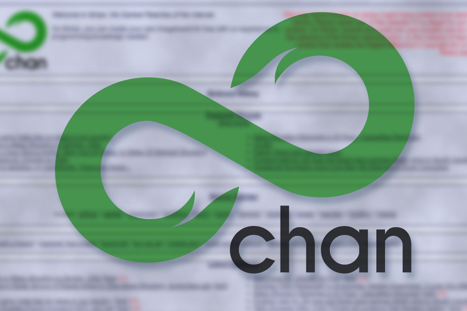 Das Logo von 8chan: Die Plattform gilt unter anderem als Sammelplatz für rechtsextremes Gedankengut.