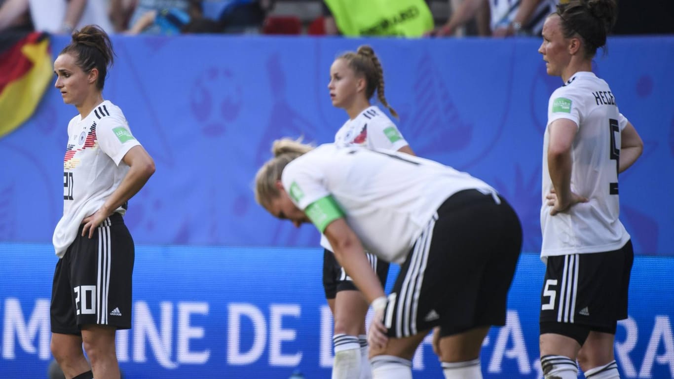 Die DFB-Frauen bei ihrem WM-Aus Ende Juni.