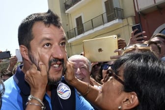 Matteo Salvini, Innenminister und Chef der rechten Lega, gilt als der eigentliche starke Mann in Rom.