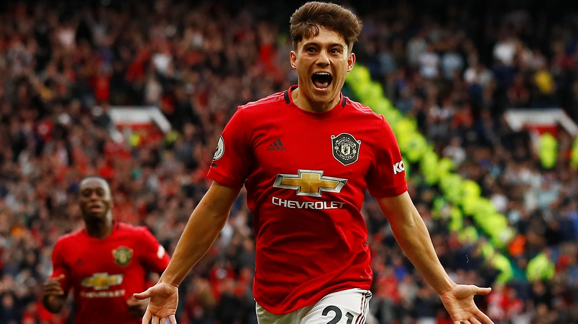 Jubel: Uniteds Daniel James feiert sein Tor für die "Red Devils".