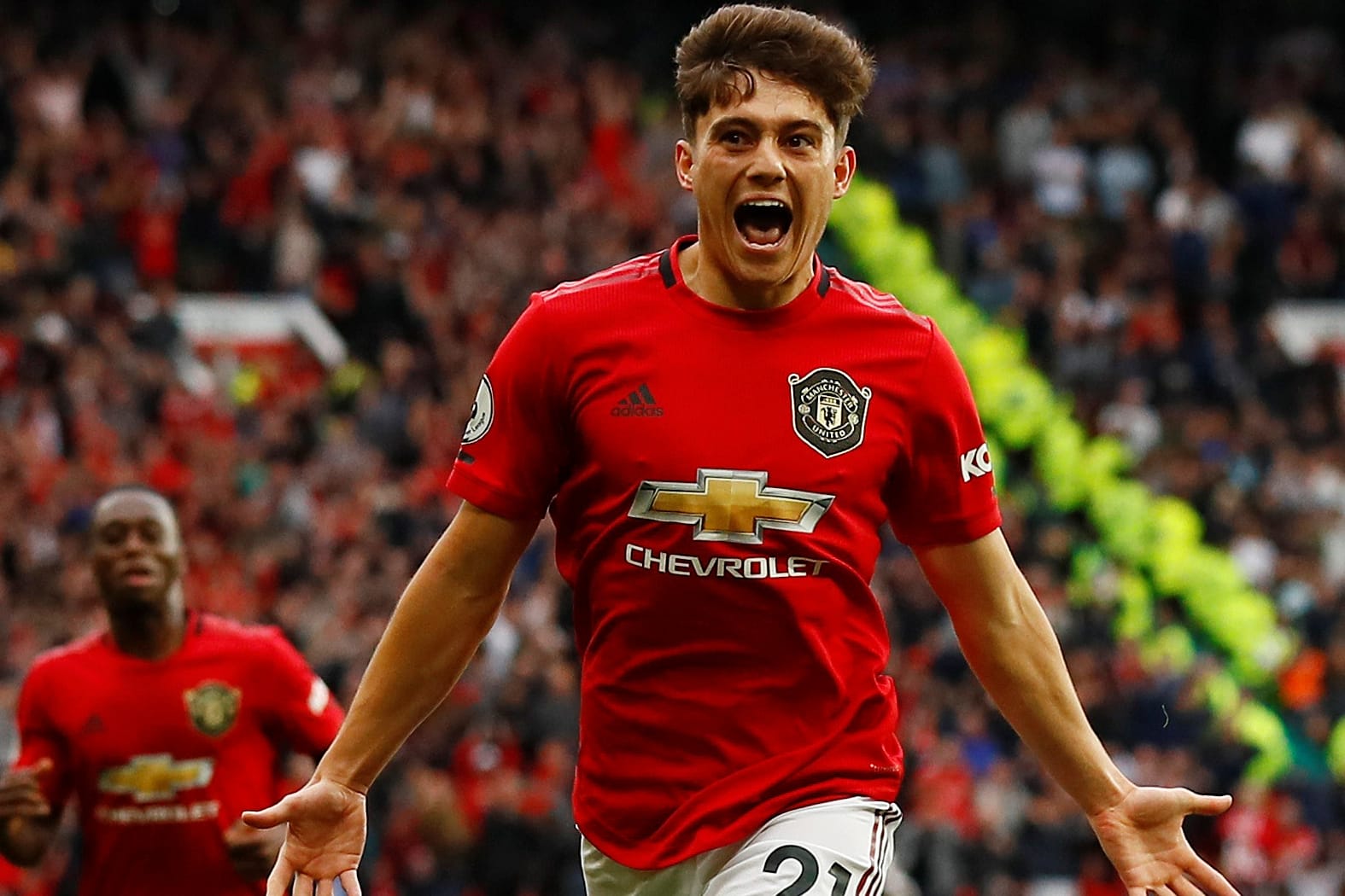 Jubel: Uniteds Daniel James feiert sein Tor für die "Red Devils".