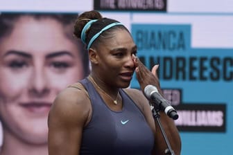 Serena Williams musste das Finale verletzungsbedingt aufgeben.