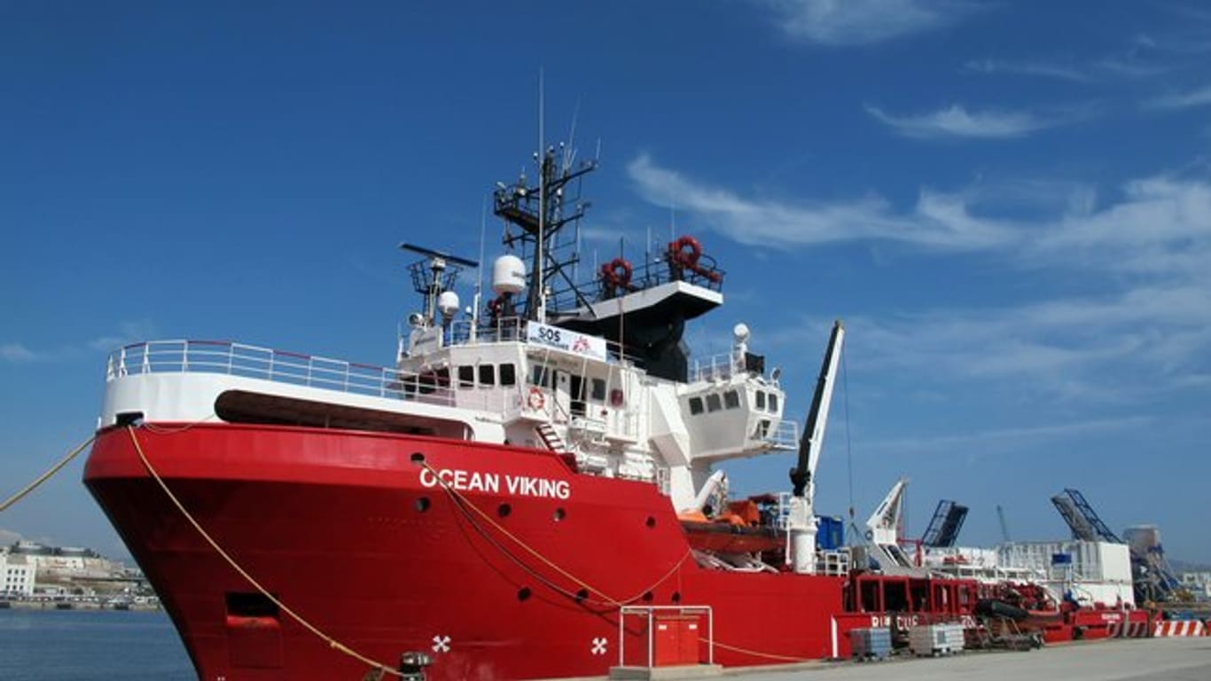 Das Rettungsschiff "Ocean Viking".