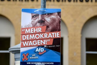 AfD wirbt mit Willy Brandt: Die SPD will die Plakatkampagne nicht auf sich sitzen lassen.