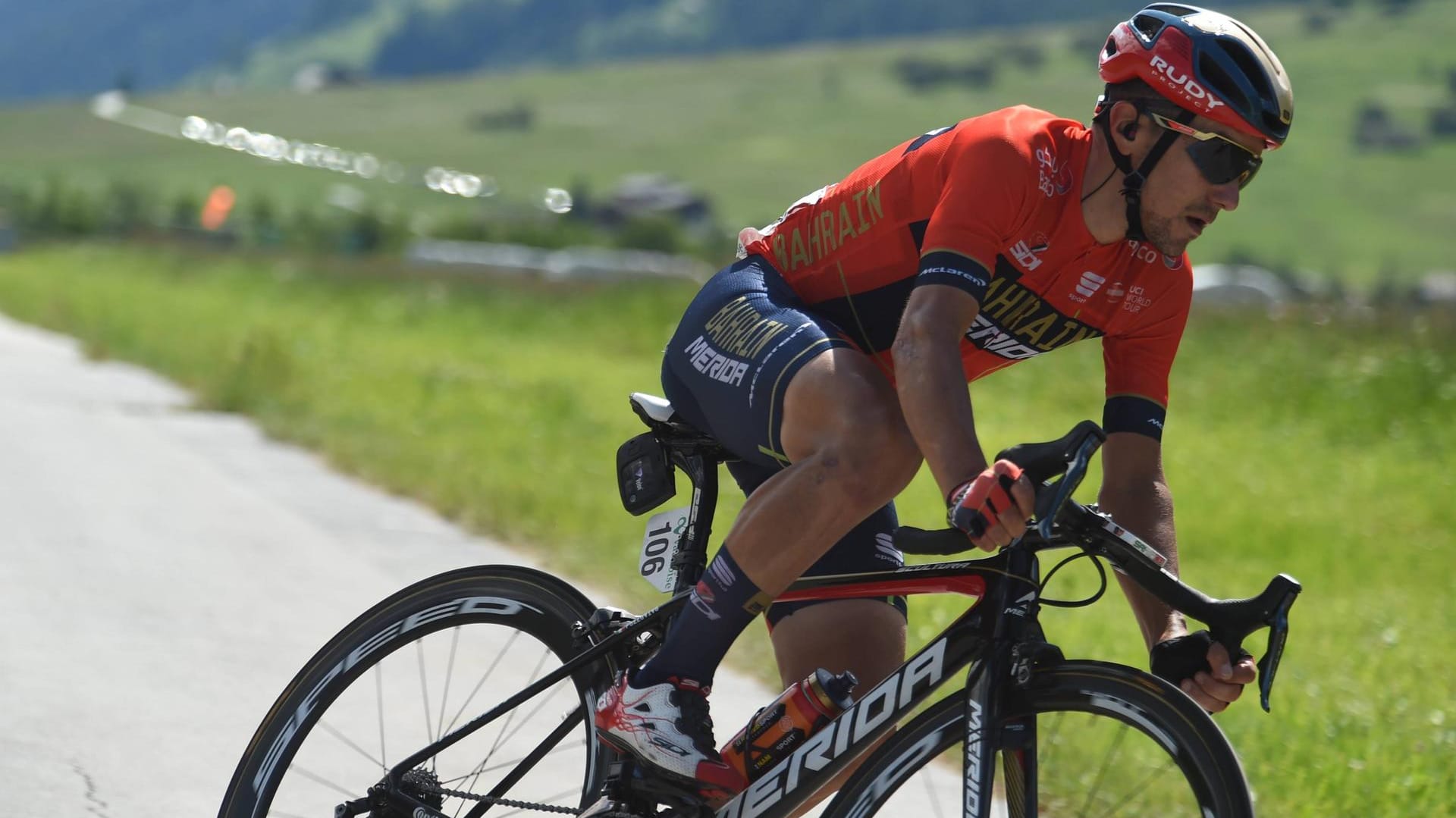 Domenico Pozzovivo fährt seit 2018 für das Team Bahrain-Merida.