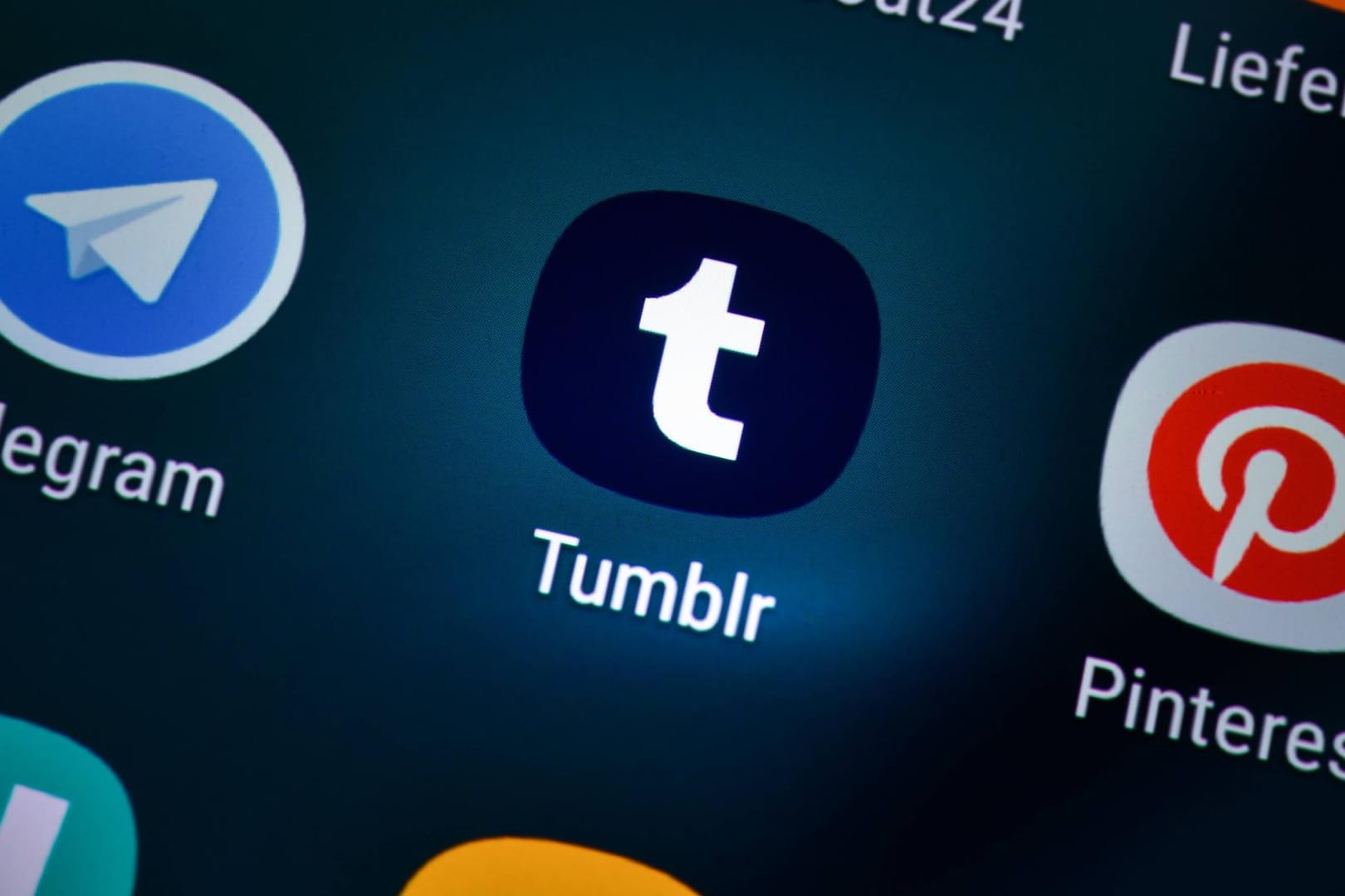 Ein Smartphone-Display zeigt die App der Blog-Plattform Tumblr: Das Unternehmen wird Teil des Wordpress-Imperiums.