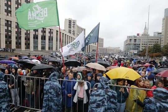 Proteste in Moskau am vergangenen Wochenende.
