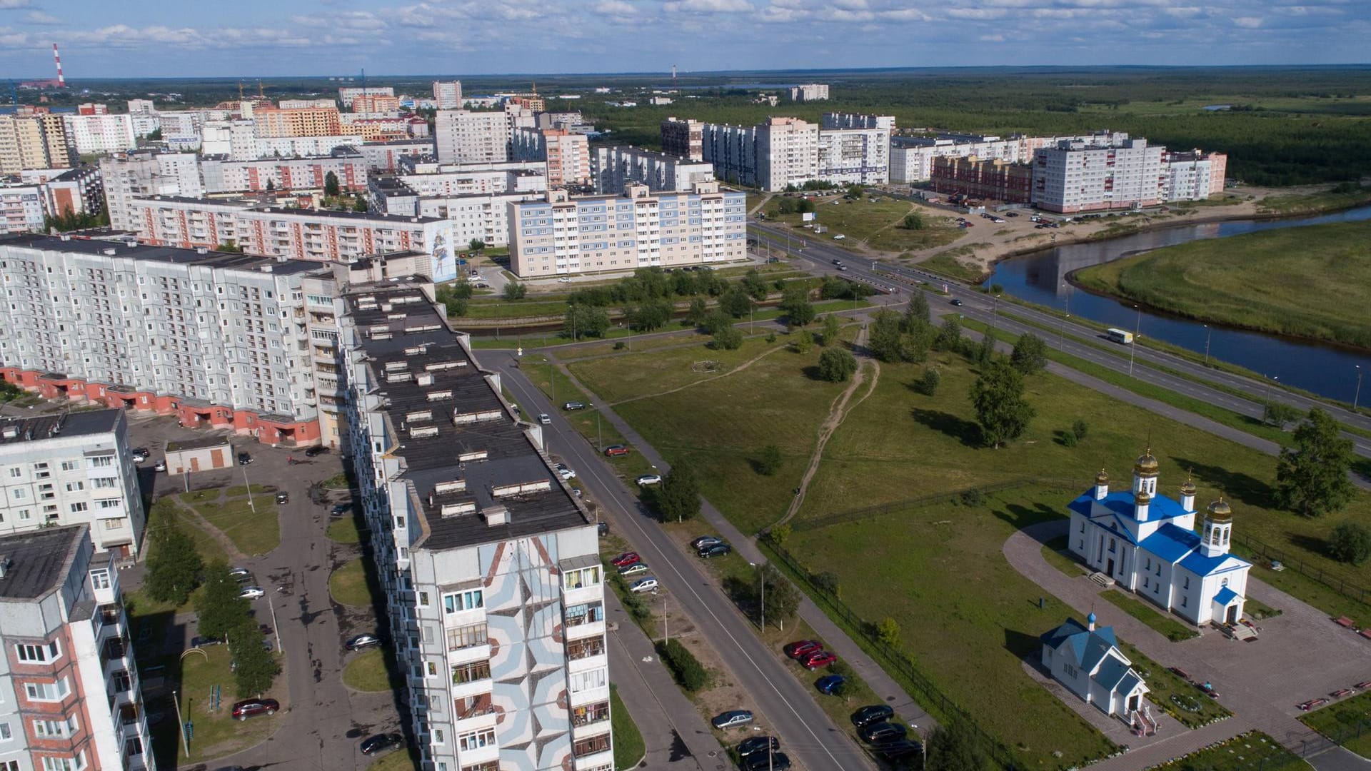 Wohnsiedlung in Sewerodwinsk: In der russischen Stadt soll nach der Detonation erhöhte Radioaktivität gemessen worden sein.