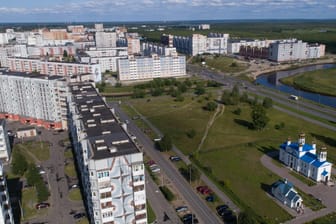 Wohnsiedlung in Sewerodwinsk: In der russischen Stadt soll nach der Detonation erhöhte Radioaktivität gemessen worden sein.
