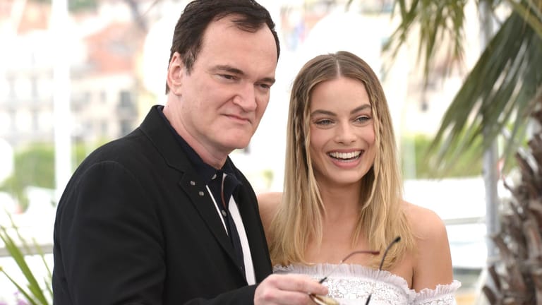 Quentin Tarantino und Margot Robbie: In Cannes präsentierten sie bereits im Mai den neuen Film.