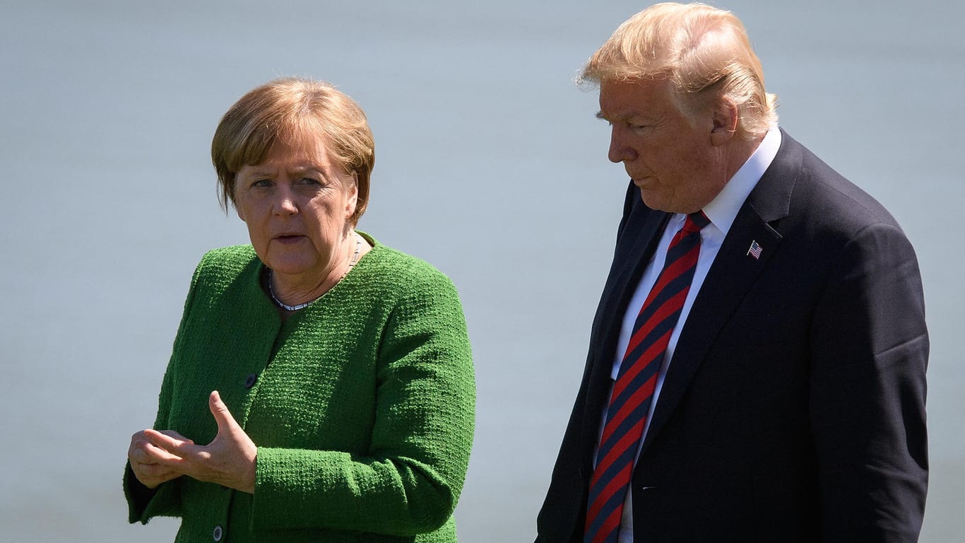 Angela Merkel und Donald Trump beim G7-Treffen in Kanada: Das transatlantische Verhältnis hat gelitten.