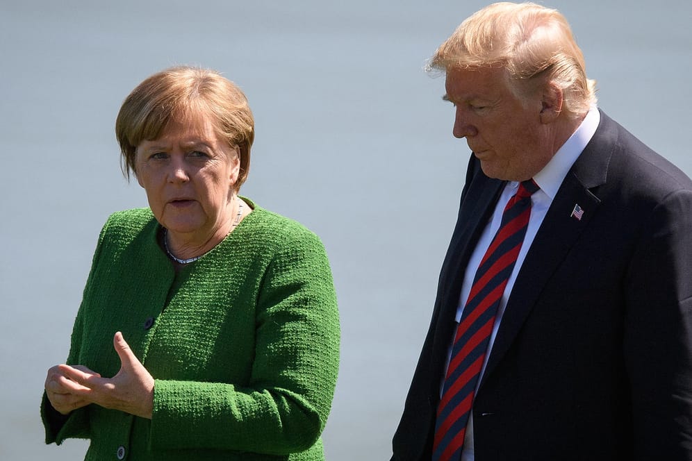 Angela Merkel und Donald Trump beim G7-Treffen in Kanada: Das transatlantische Verhältnis hat gelitten.