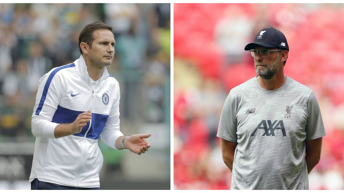 Hohe Wertschätzung: Chelsea-Trainer Frank Lampard (l.) bewundert die Arbeit seines Liverpool-Pendants Jürgen Klopp.