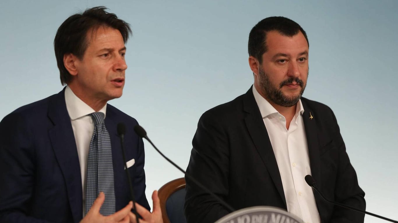Giuseppe Conte und Matteo Salvini: Führt die italienische Regierungskrise ins Aus?