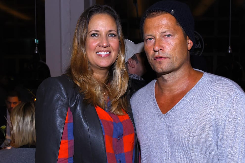 Dana und Til Schweiger im Jahr 2016 bei der Eröffnung seines "Barefood Deli" in Hamburg.