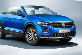 SUV und Cabrio in einem: Volkswagens kleiner T-Roc wird bald auch mit Stoffverdeck zu haben sein.