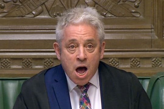Das Parlament ist laut Parlamentspräsident John Bercow in der Lage, einen Brexit ohne Abkommen zu verhindern.
