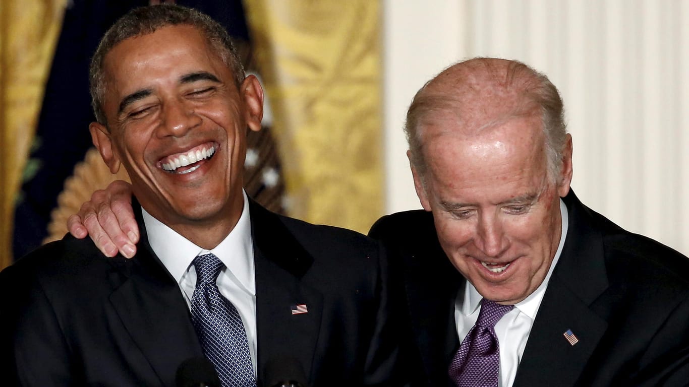 Vize Biden mit Präsident Obama im Jahr 2015 im Weißen Haus.