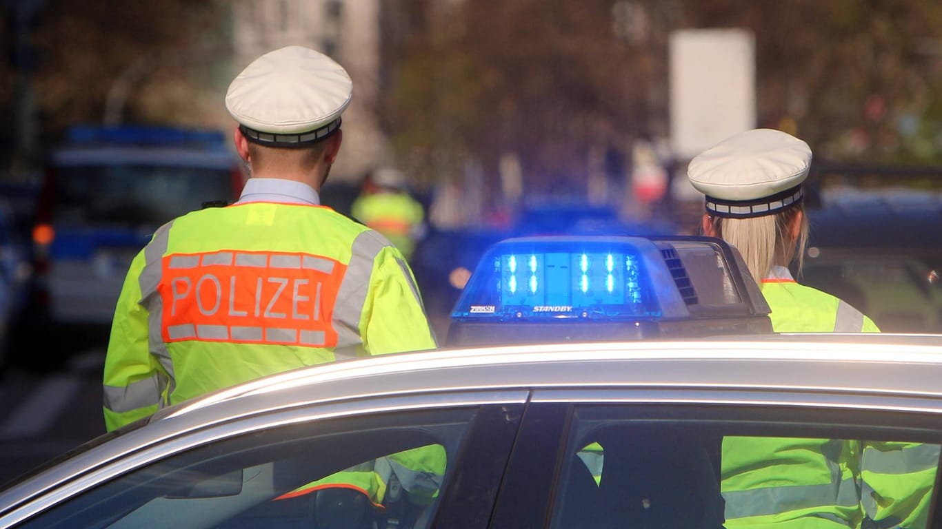 Polizisten in Stuttgart.