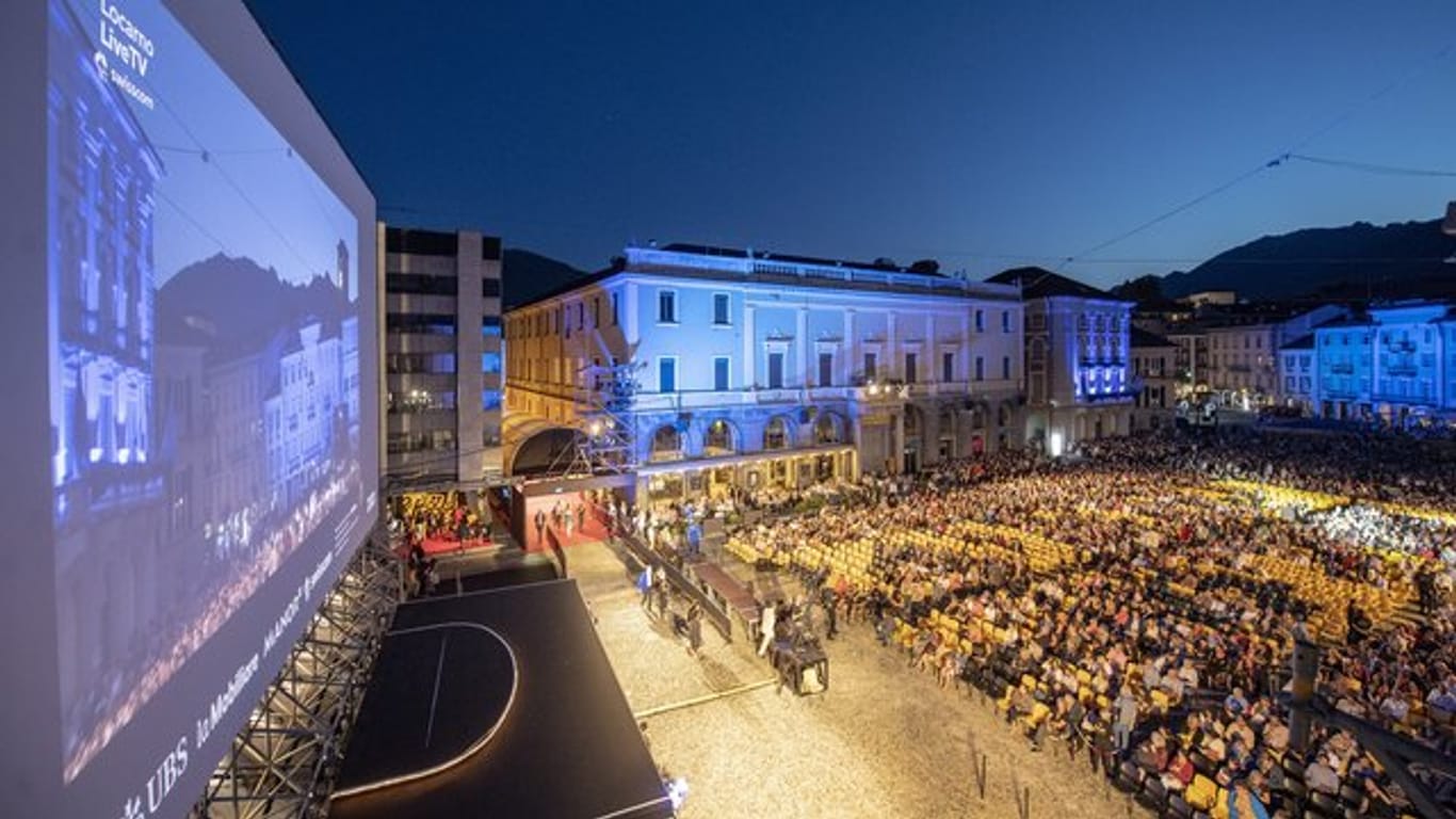 Spektakuläres Kino: Die Piazza Grande in Locarno.