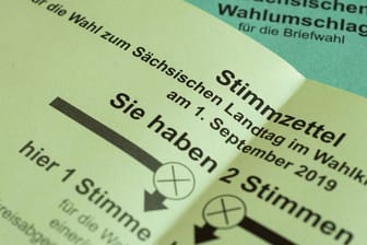 Wahl zum Landtag in Sachsen am 1. September 2019: Unterlagen zur Briefwahl.