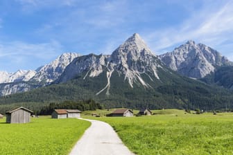 Blick auf die Alpen und den Grünstein: Der Mann stürzte am Südhang des etwa 1.300 Meter hohen Berges ab. (Archivbild)