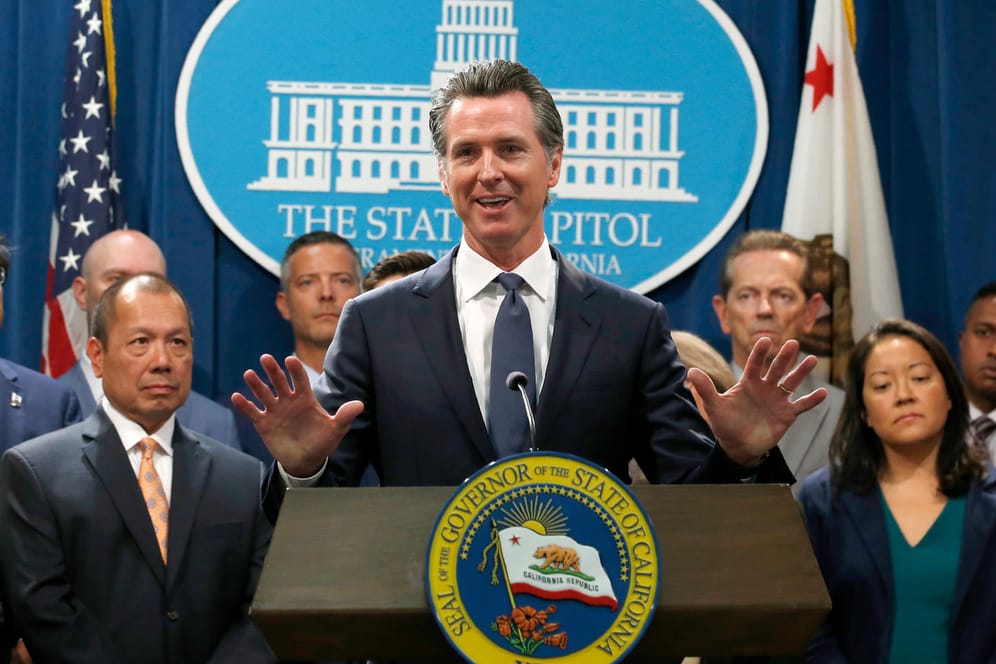 Der kalifornische Goveneur Gavin Newsom: Newsom und kalifornische Generalstaatsanwalt Xavier Becerra sind scharfe Kritiker der Reform. (Archivbild)