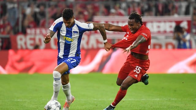 Renato Sanches (r) wurde gegen Hertha nur eingewechselt.