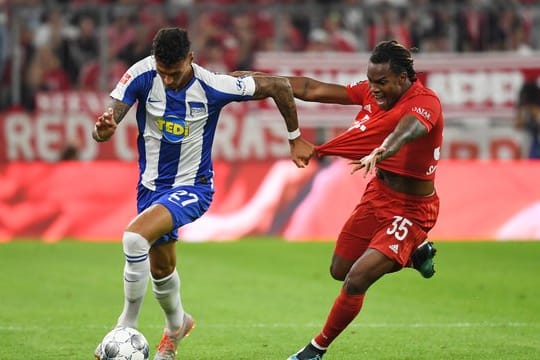 Renato Sanches (r) wurde gegen Hertha nur eingewechselt.