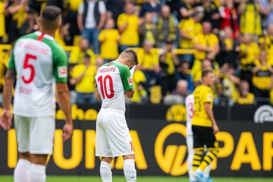 Der FC Augsburg schied in der ersten DFB-Pokalrunde aus und kam beim BVB unter die Räder.